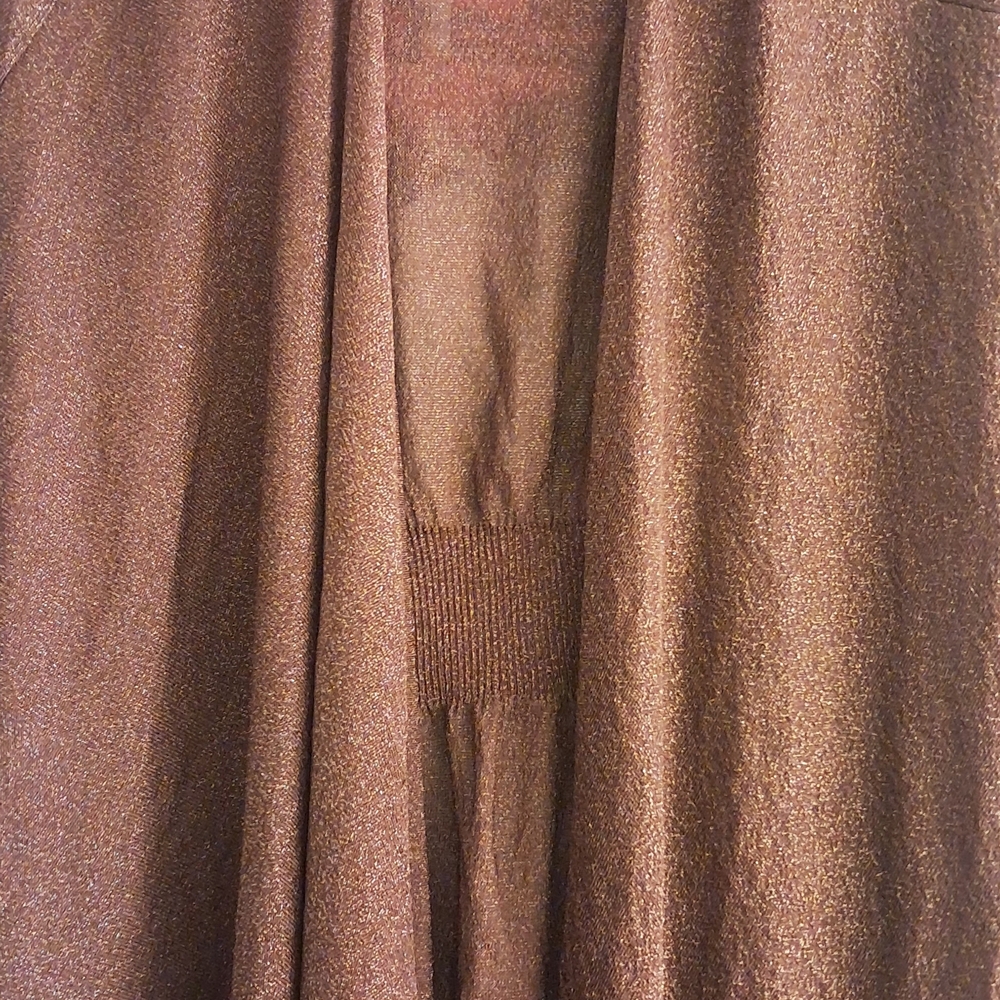 Jennifer Lopez Metallic Brown Sweater